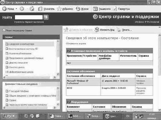 Операционная система Microsoft Windows XP