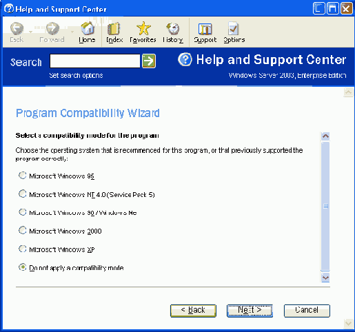    Microsoft Windows 2003
